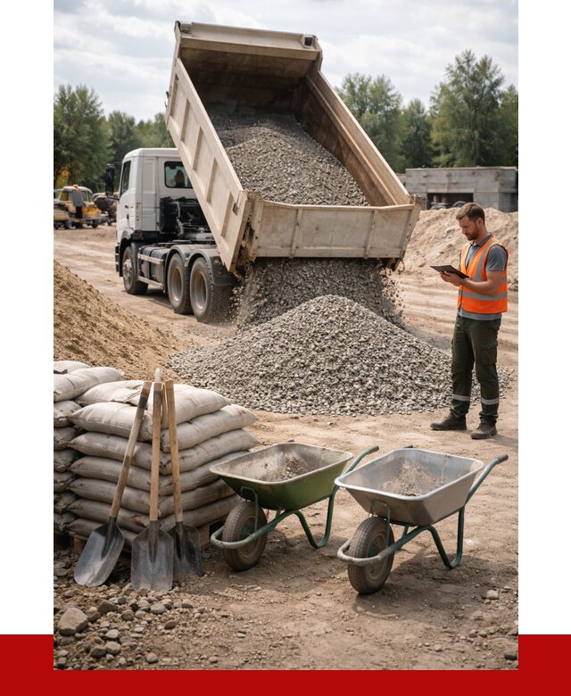 Доставка нерудных материалов в Нижнеудинске от 1221 руб. | ПРОНЕРУДНжк