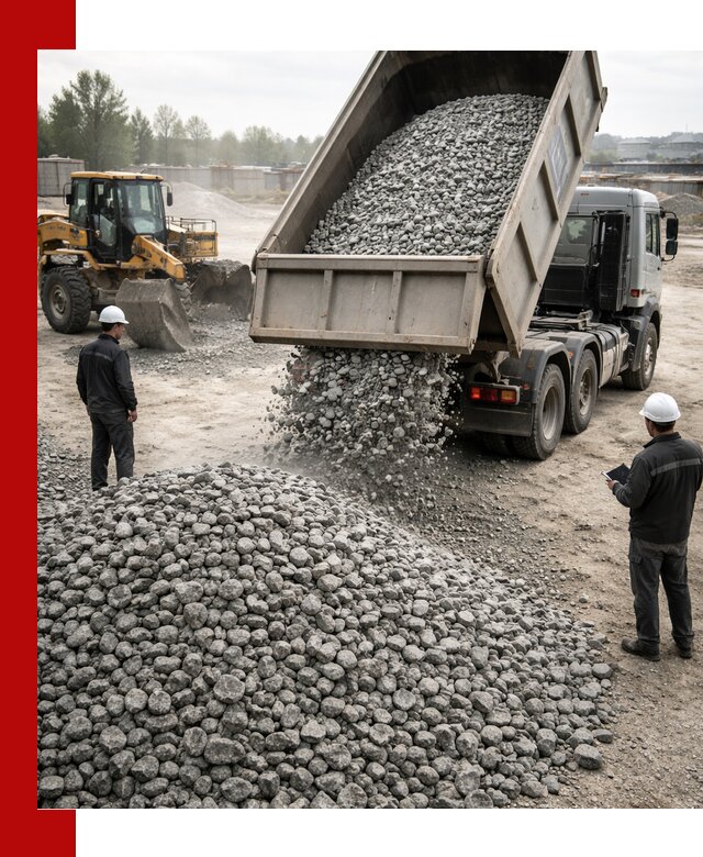 Доставка гранитного щебня фракции 20-40 в Нижнеудинске