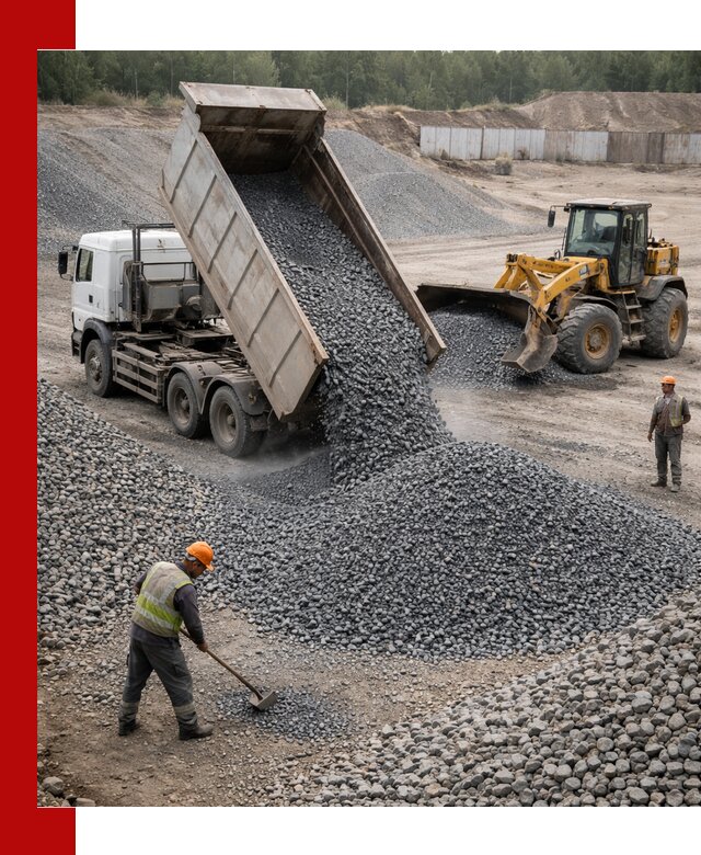 Щебень габбро-диабаз фр. 5-20 с доставкой в Нижнеудинске