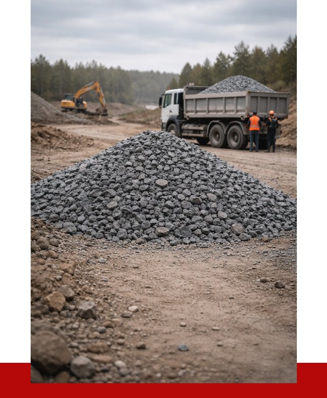 Щебень габбро диабаз фракция 40-70 в Нижнеудинске от 2238 р-ПРОНЕРУДНжк