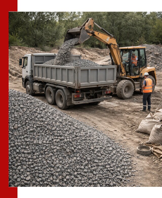 Доставка гравийного щебня в Нижнеудинске оптом и в розницу