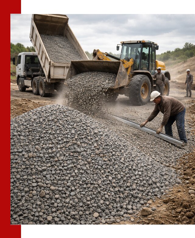 Гравийный щебень фракция 5-20 с доставкой в Нижнеудинске