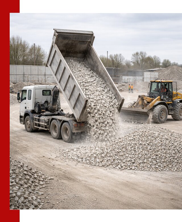 Доставка и продажа известнякового щебня в Нижнеудинске