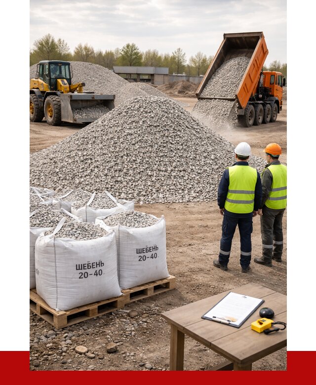 Известняковый щебень 20-40 в Нижнеудинске от 2136 р. ПРОНЕРУДНжк