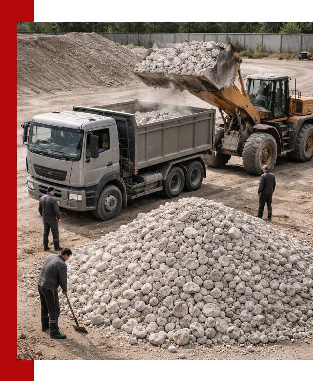 Известняковый щебень фракция 70–150 с доставкой в Нижнеудинске