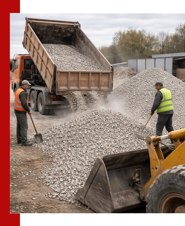 Доломитовый щебень фракции 5-20 с доставкой в Нижнеудинске