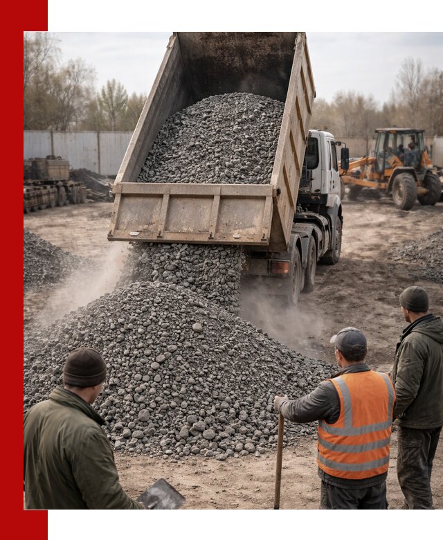 Доставка шлакового щебня в удобные сроки по выгодной цене в Нижнеудинске