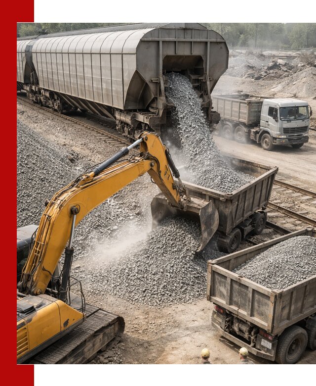 Доставка железнодорожного щебня в Нижнеудинске крупными партиями быстрого отгруза