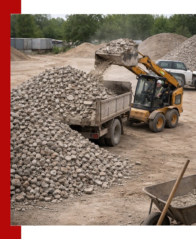 Доставка вторичного щебня в Нижнеудинске для строительных работ