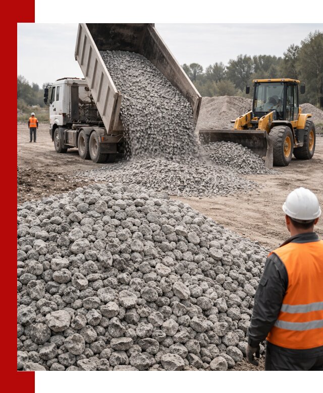 Доставка бетонного щебня фракции 20-40 в Нижнеудинске