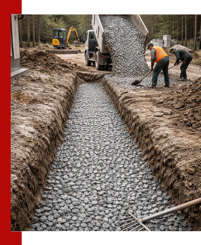 Щебень для дренажа с доставкой в Нижнеудинске высокого качества