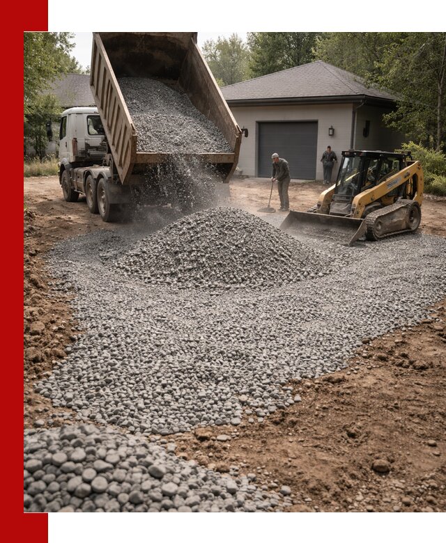 Щебень для парковки в Нижнеудинске: доставка и укладка качественного материала