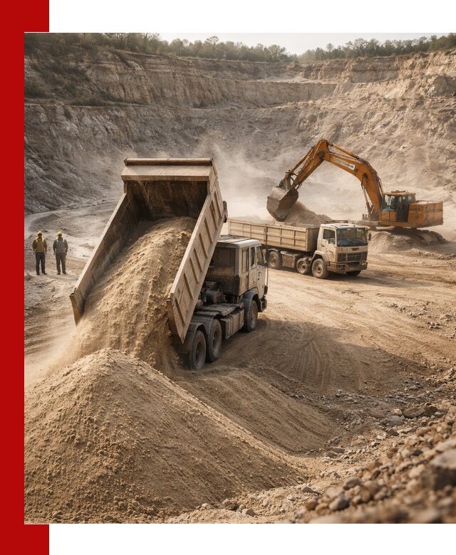 Карьерный песок навалом с доставкой в Нижнеудинске