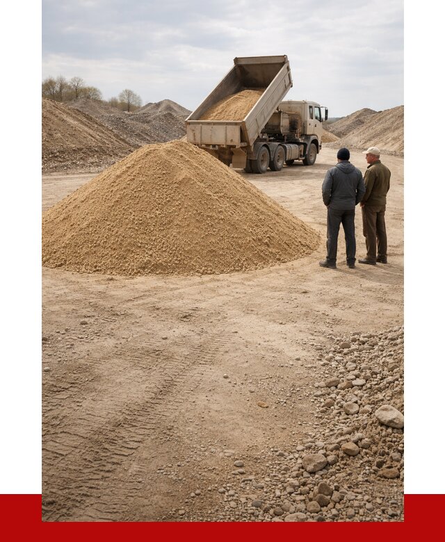 Карьерный песок крупнозернистый в Нижнеудинске от 8645 р | ПРОНЕРУДНжк