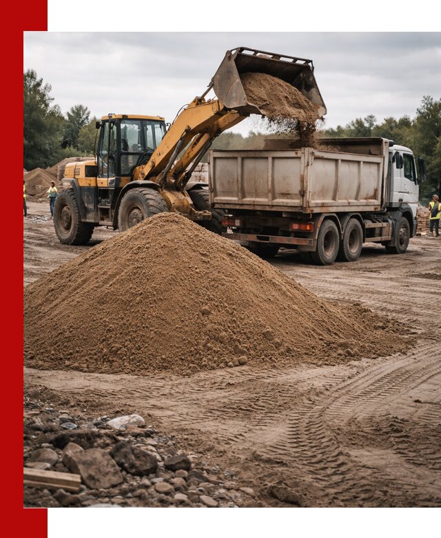Доставка речного песка навалом в Нижнеудинске быстро и выгодно
