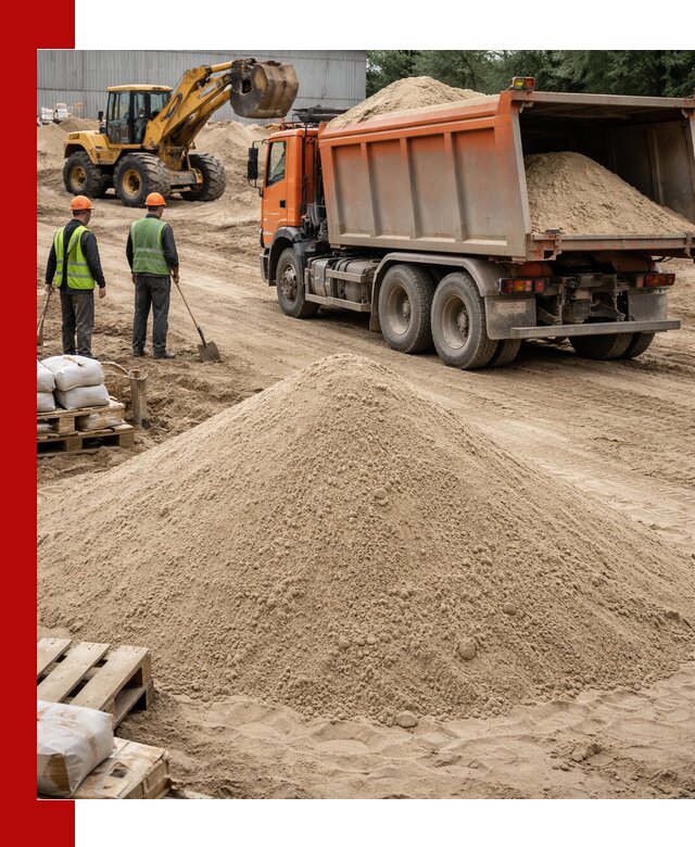 Доставка и продажа мытого речного песка в Нижнеудинске
