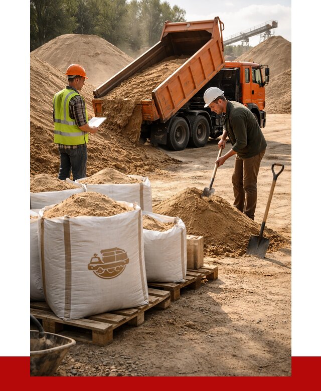 Строительный песок в Нижнеудинске от 2238 р. с доставкой, ПРОНЕРУДНжк