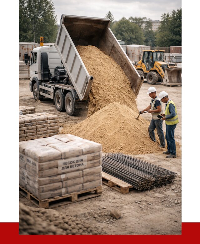 Песок для бетона в Нижнеудинске от 2543 р. с доставкой, ПРОНЕРУДНжк