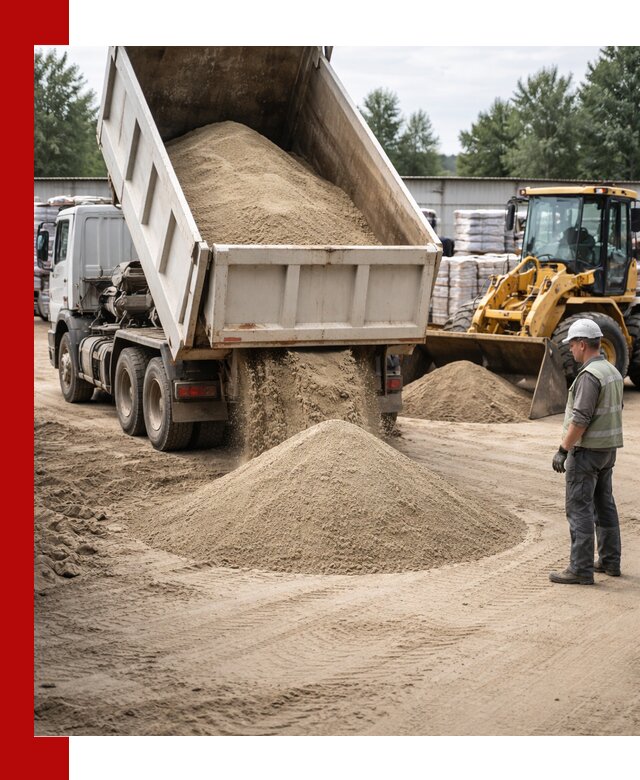 Поставка и доставка песка для бетона в Нижнеудинске