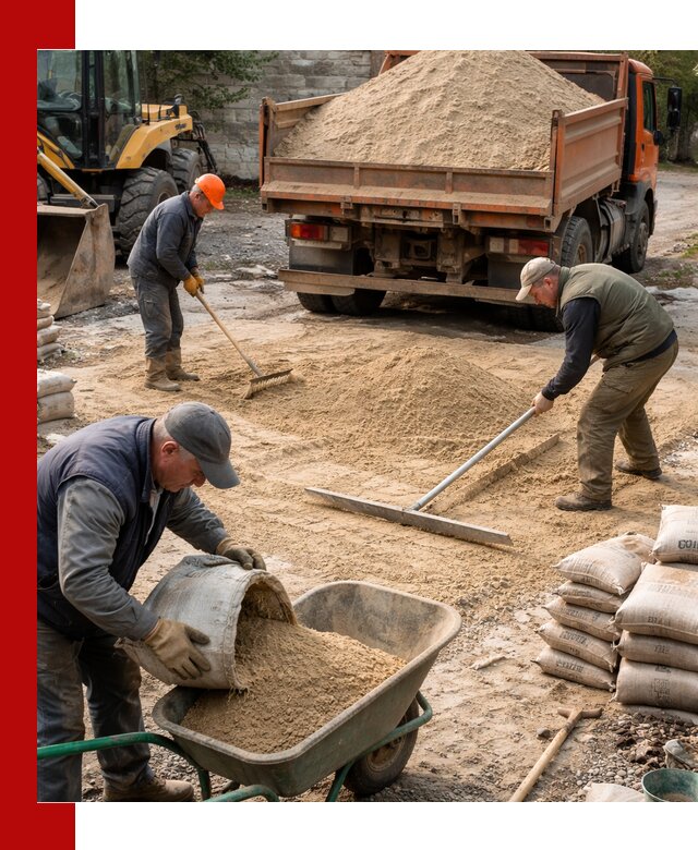 Поставка песка для стяжки в Нижнеудинске с быстрой доставкой