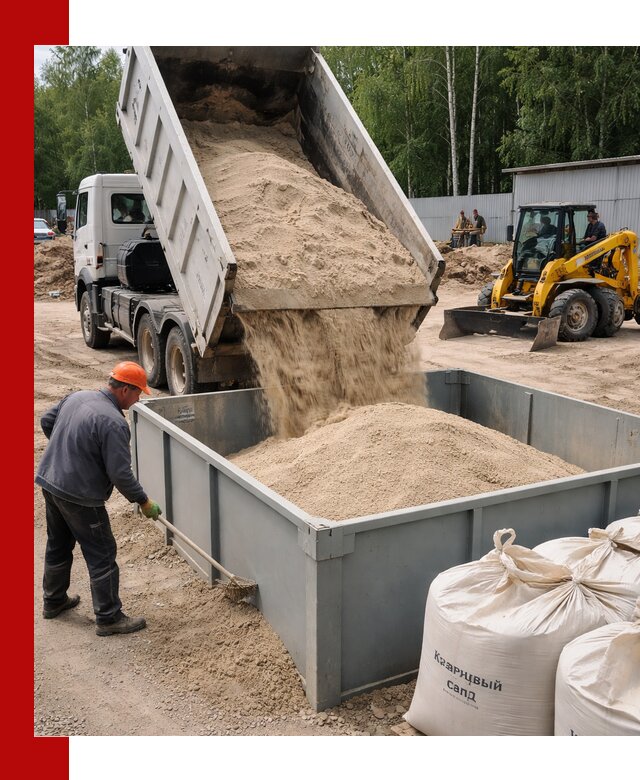 Кварцевый песок для фильтра в Нижнеудинске — доставка и качество