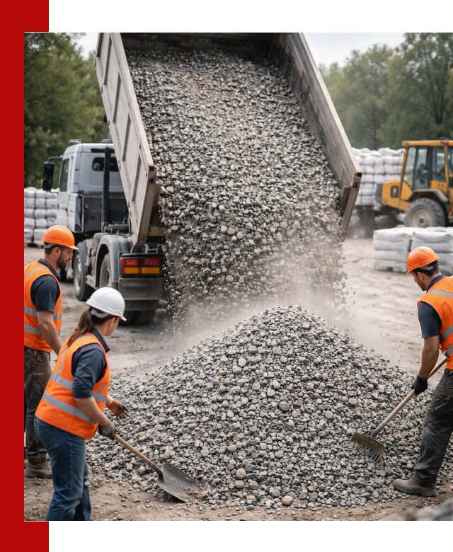 Доставка гравия и камня в Нижнеудинске оптом и в розницу