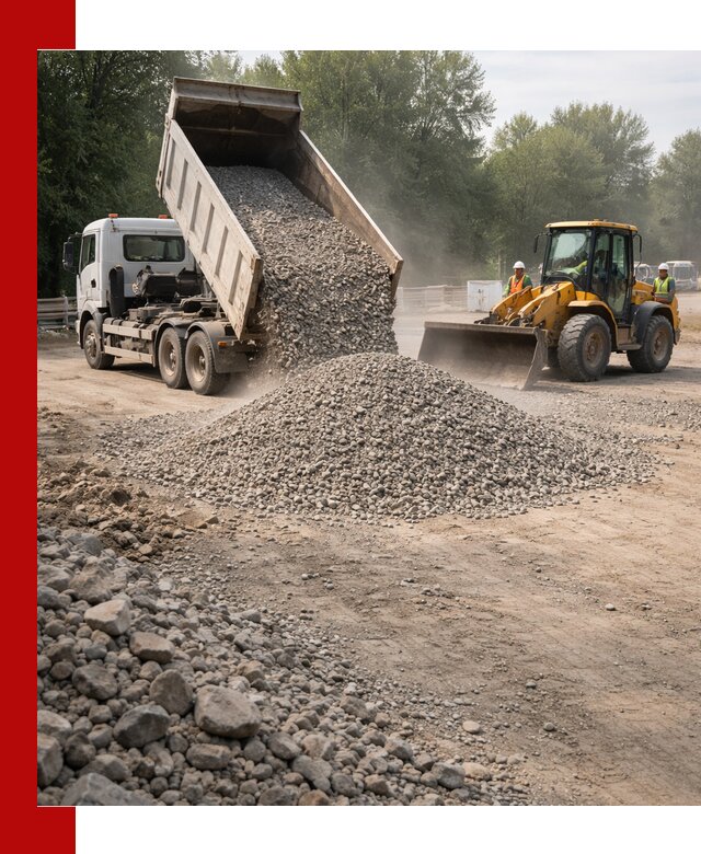 Гравий фракция 5–20 доставка в Нижнеудинске оптом и в розницу