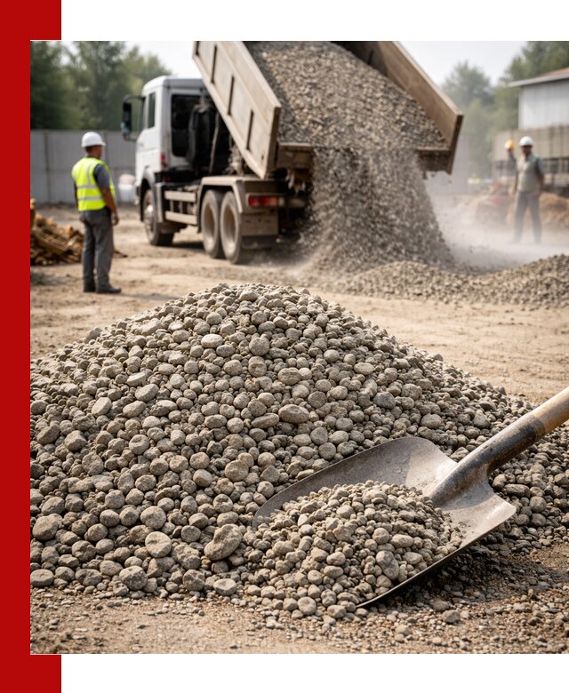 Доставка гравия фракции 20-40 в Нижнеудинске с самосвалами