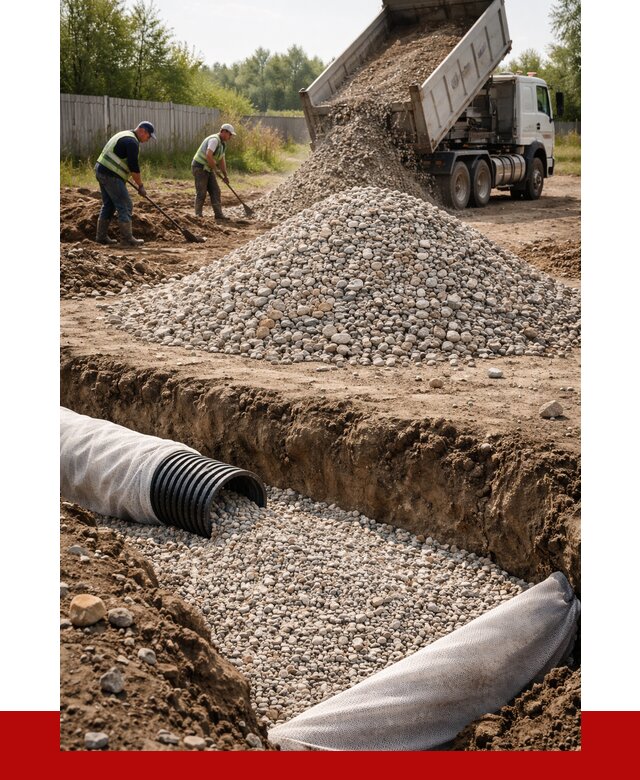 Гравий для дренажа в Нижнеудинске от 2238 р., доставка ПРОНЕРУДНжк