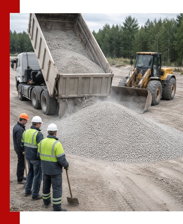Известняковый отсев 0-5 доставка в Нижнеудинске быстро и выгодно