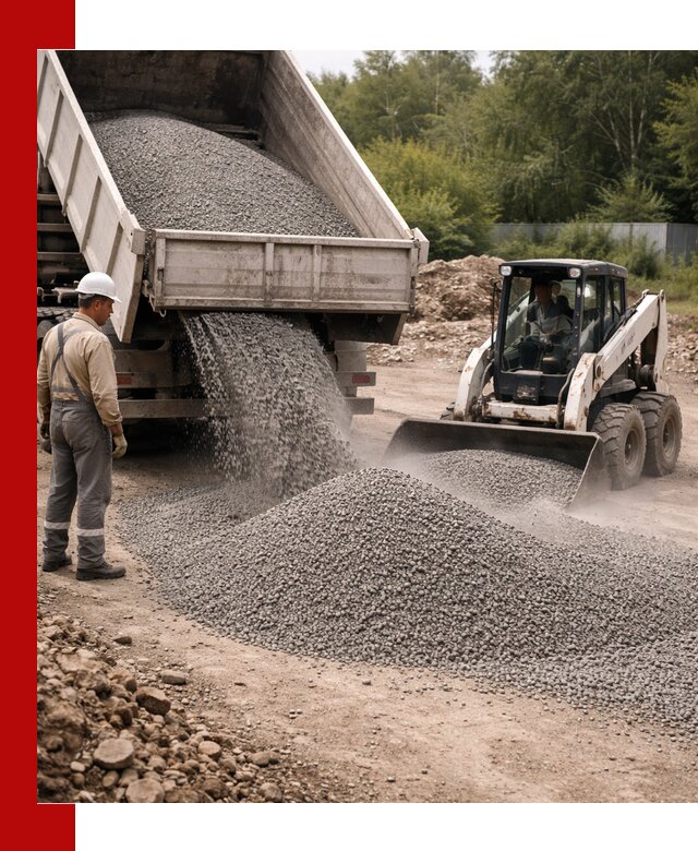 Доставка гравийного отсева 0-5 в Нижнеудинске оптом и в розницу