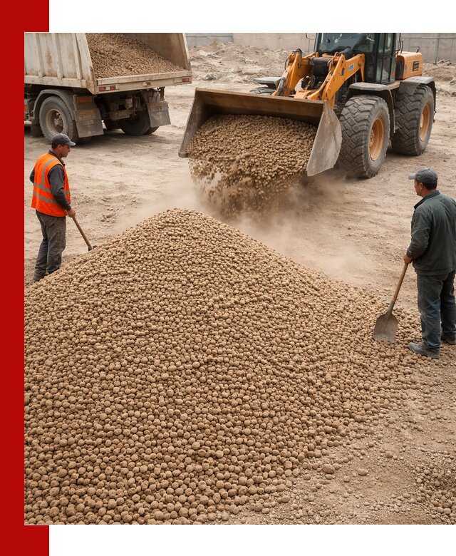 Керамзит фракция 10-20 с доставкой в Нижнеудинске