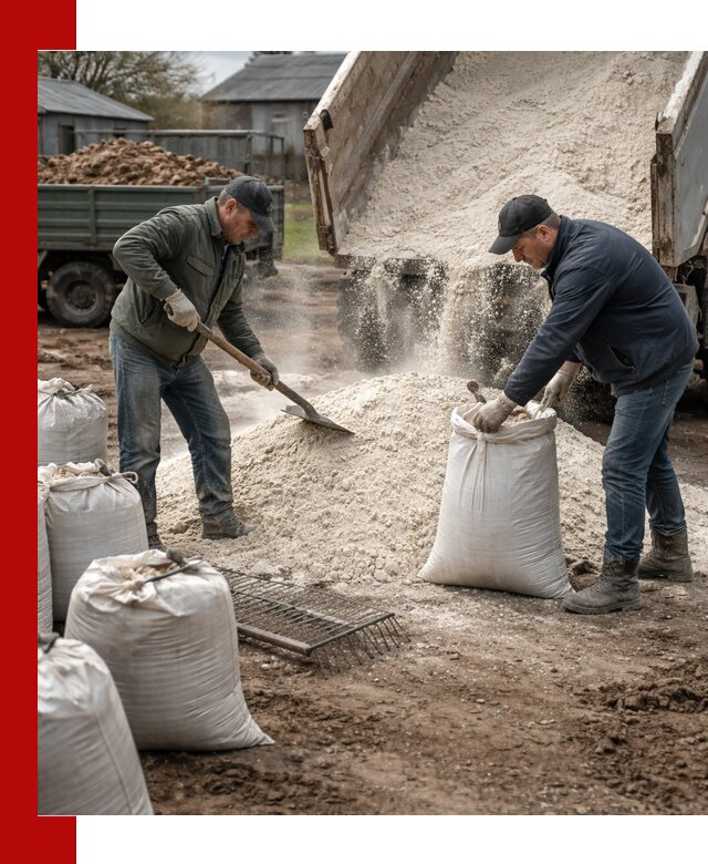 Доставка извести пушонки в Нижнеудинске оптом и мелким оптом