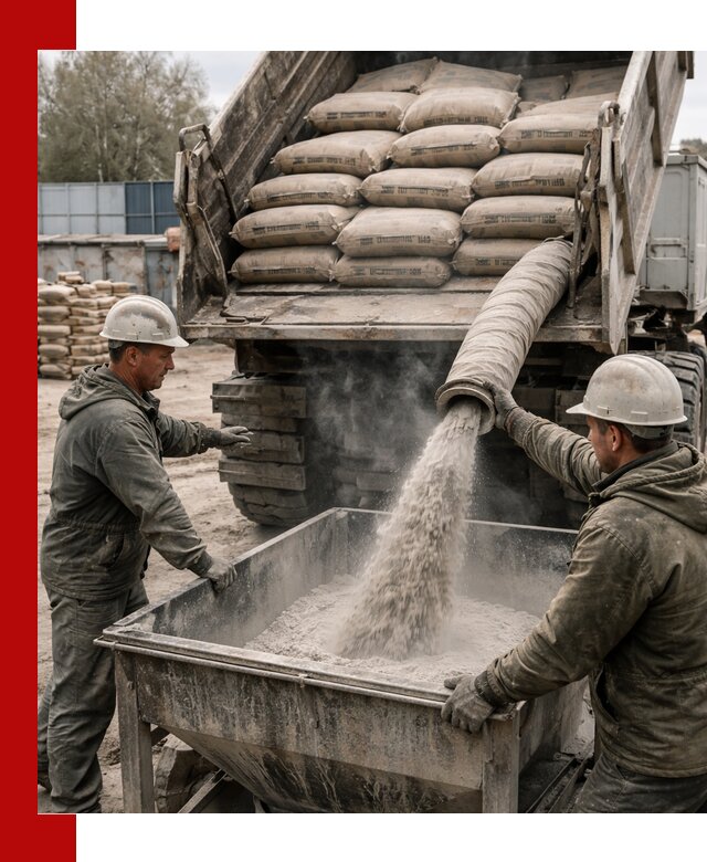 Доставка цемента М400 в Нижнеудинске оптом и в розницу