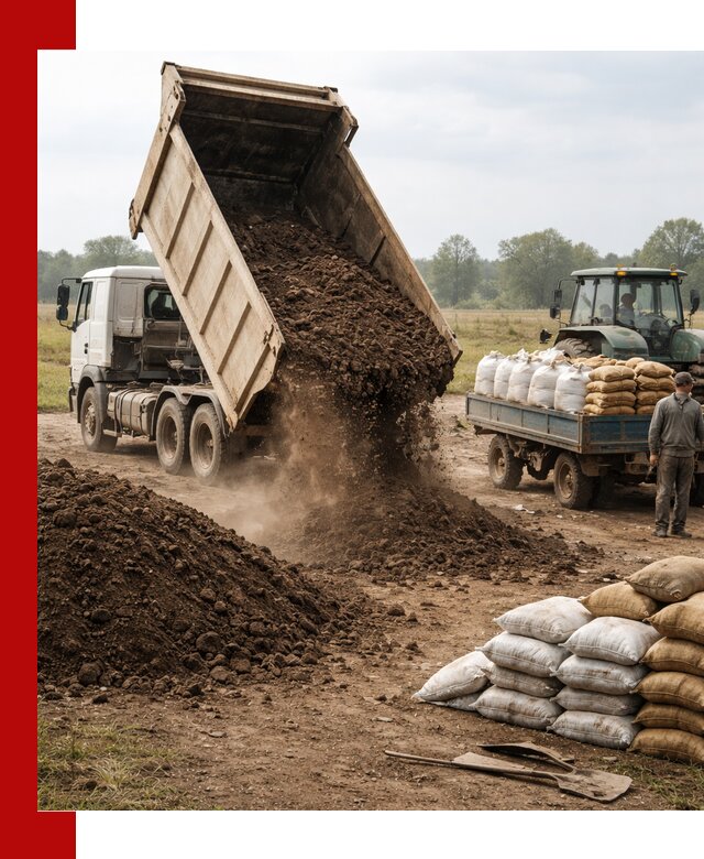 Доставка грунта и удобрений оптом в Нижнеудинске для сельхоз и строительства