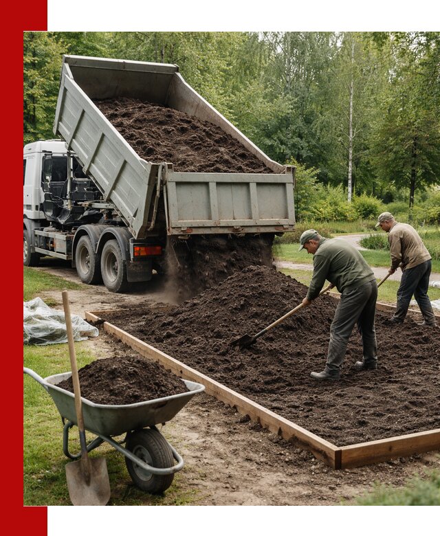 Доставка грунта для озеленения и благоустройства в Нижнеудинске
