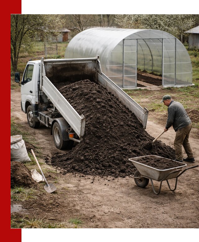Чернозем для теплицы с доставкой в Нижнеудинске