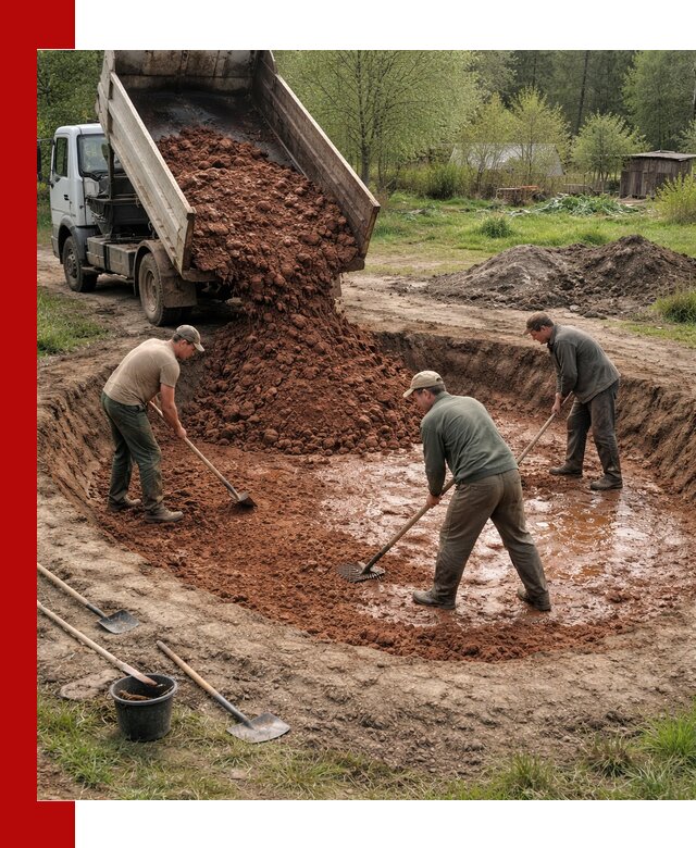 Купить качественную глину для пруда в Нижнеудинске