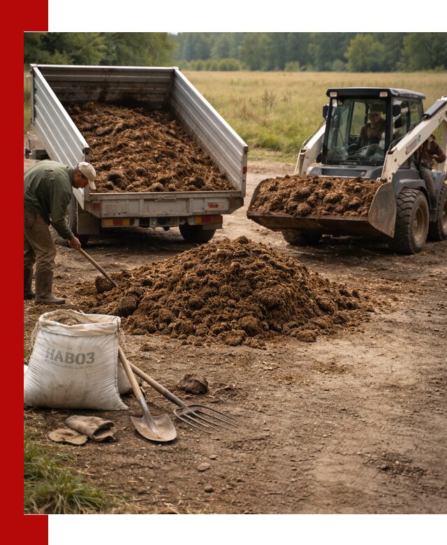 Доставка конского навоза в Нижнеудинске с разгрузкой и доставкой на объект
