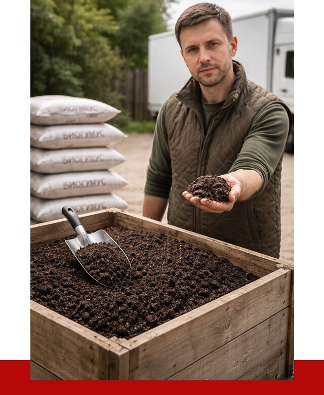 Купить биогумус в Нижнеудинске с доставкой от 8645 р. за куб | ПРОНЕРУДНжк