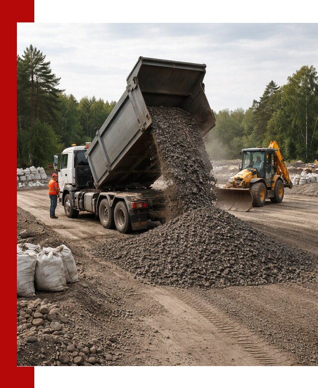 Доставка дробленого асфальта в Нижнеудинске для дорожных работ