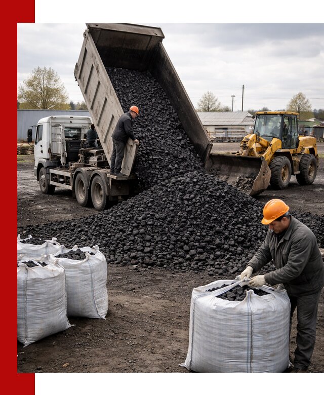 Доставка каменного угля в Нижнеудинске оптом и в розницу