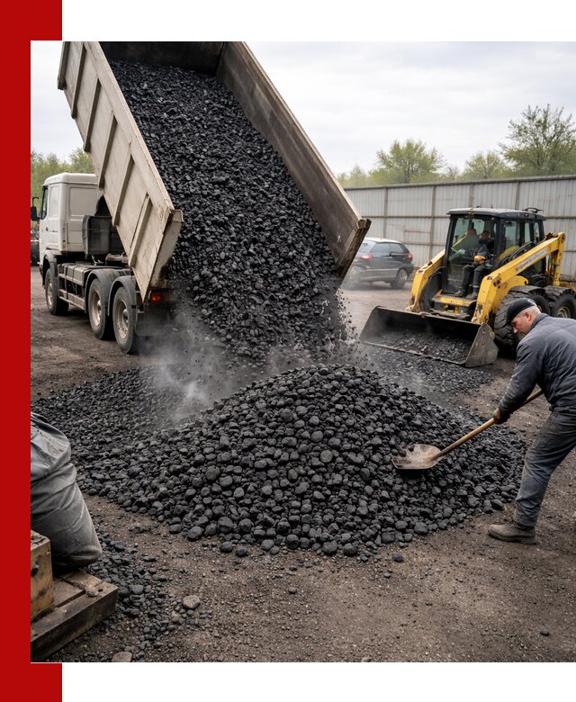 Доставка угля орех в Нижнеудинске оптом и в розницу