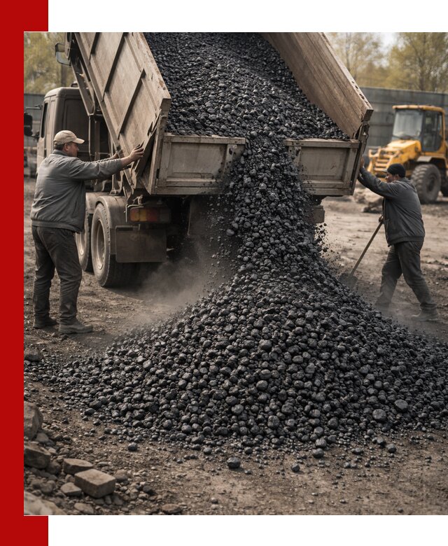 Доставка угля семечка самосвалами в Нижнеудинске