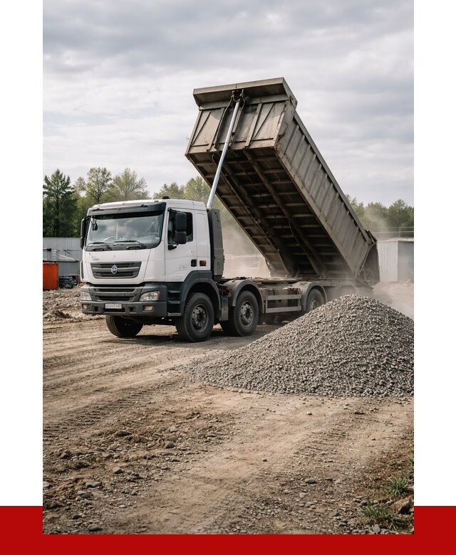 Доставка самосвалом 40 кубов в Нижнеудинске от 9154 р. | ПРОНЕРУДНжк