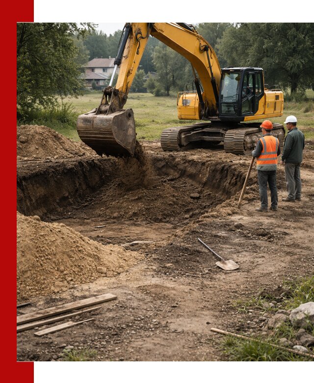 Рытье котлована под фундамент в Нижнеудинске (быстро и недорого)