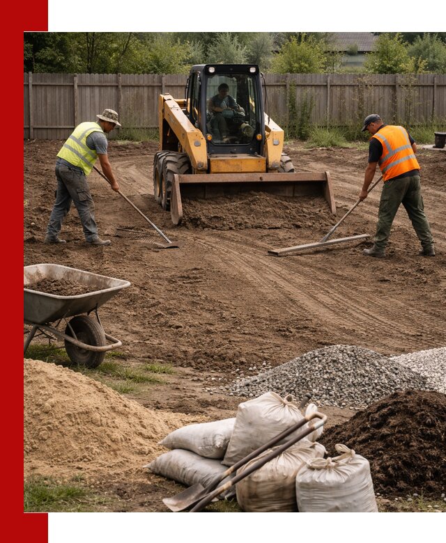 Выравнивание участка под строительство и благоустройство в Нижнеудинске
