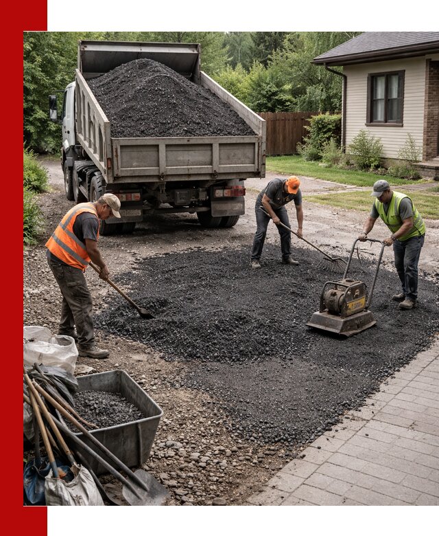 Асфальтовая крошка для двора с доставкой в Нижнеудинске